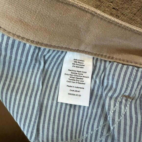 Talbots Womens Beige 8P Petite Jegging Pants Cotton Polyester Blend - Picture 8 of 9